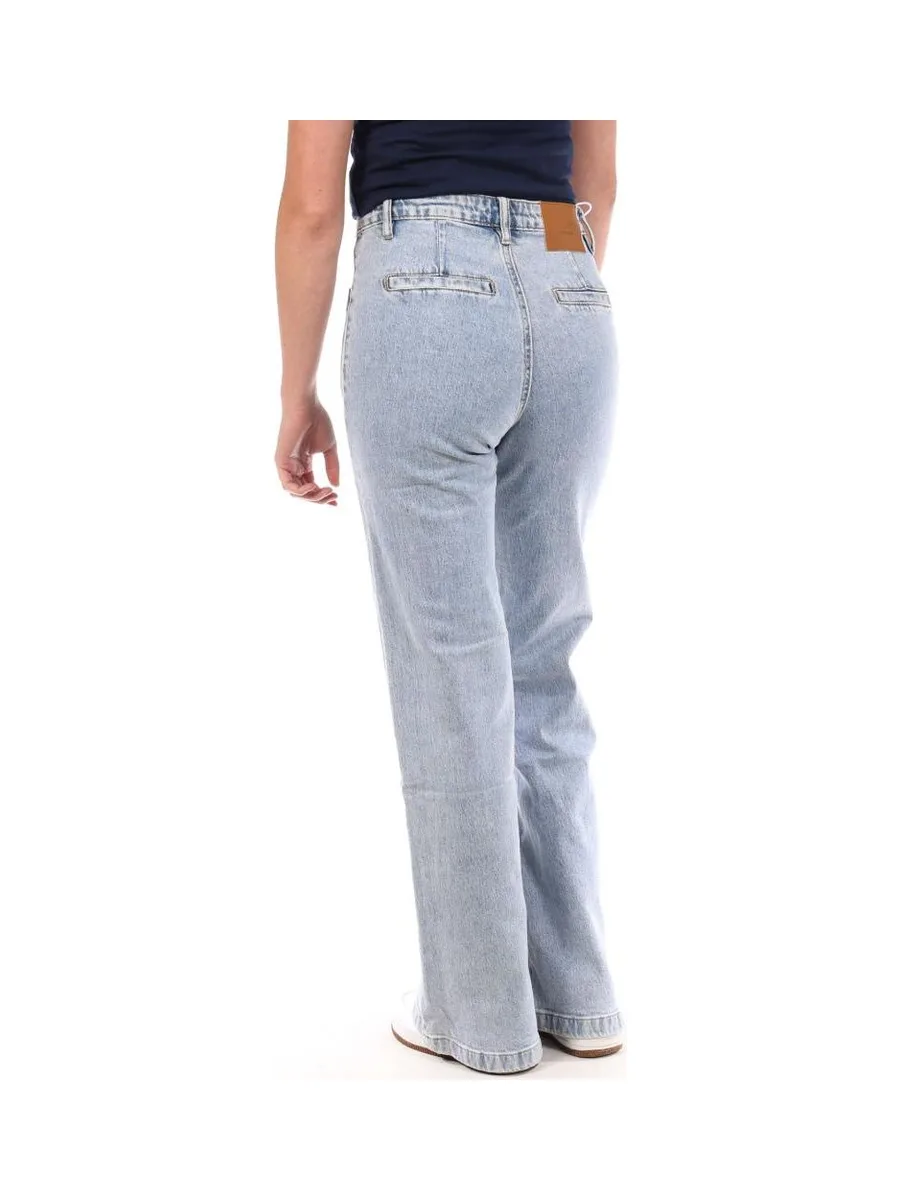 Jean Droit Bleu Moyen Femme Monday Premium T-10-2 3