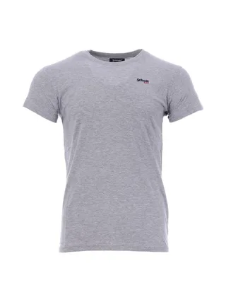 T-shirt gris homme Schott NYC brodé 1
