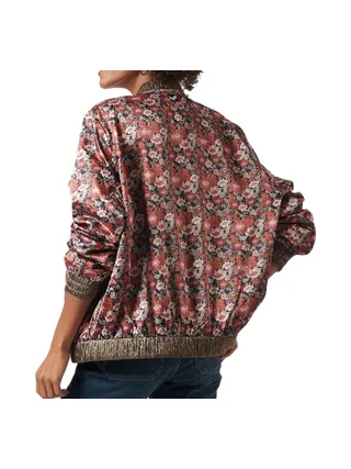 Veste Fleuris Rouge/Noir Femme Kaporal PILE 2