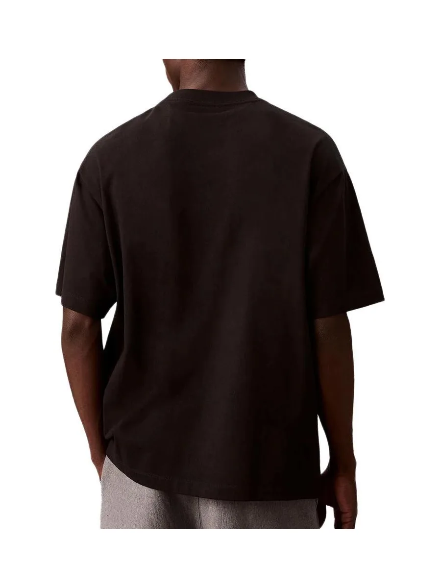 T-Shirt Noir Homme Calvin Klein Jeans Monologo LV04RB295G 2