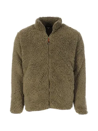 Veste Sherpa Kaki Homme Paname Brothers Full Zip 1