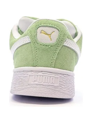 Baskets Vert/Blanc Femme Puma Suede XL 3