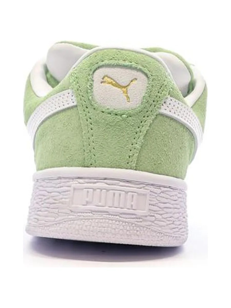 Baskets Vert/Blanc Femme Puma Suede XL 4