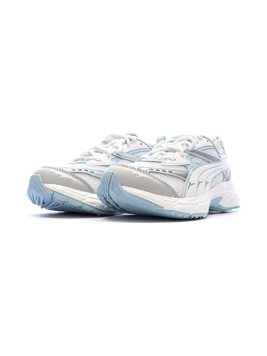 Baskets Blanches/Bleu Clair Garçon Puma Morphic 7