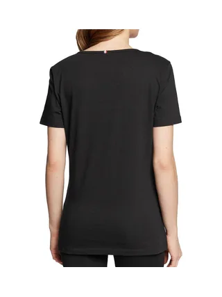T-shirt Noir Femme Le Coq Sportif Ess Tee Ss Col 2