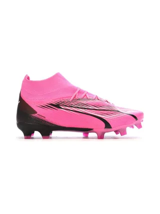 Chaussures de Football Rose/Noire Homme Puma Ultra Pro 2