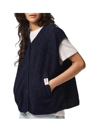 Gilet sans manche Marine Femme Pieces Katty 1