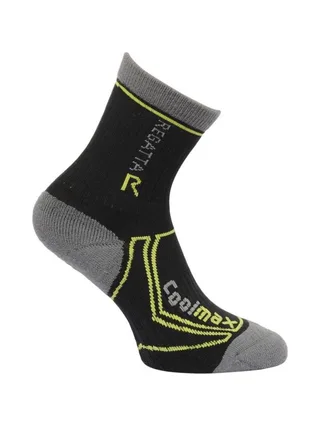 Paires de Chaussettes Noires/Grises/Vertes Garçon Regatta Chaussettes Coolmax 1