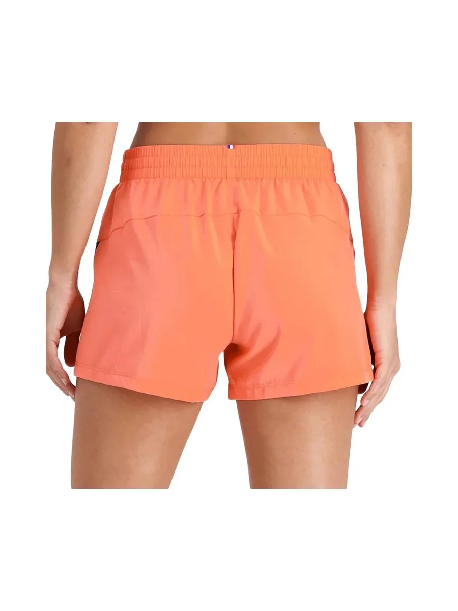 Short de Sport Orange Femme Le Coq Sportif Training N°1 3
