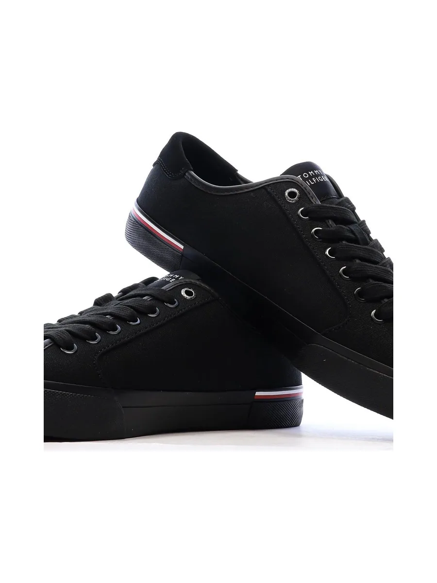 Baskets Noires Homme Tommy Hilfiger Core Corporate Vulcs 7