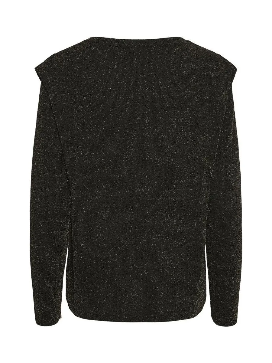 T-Shirt Manches Longues Noir Femme Pieces Nora 3