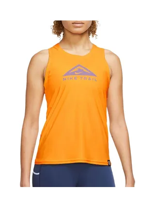 Débardeur Orange Femme Nike Trail Tank 1