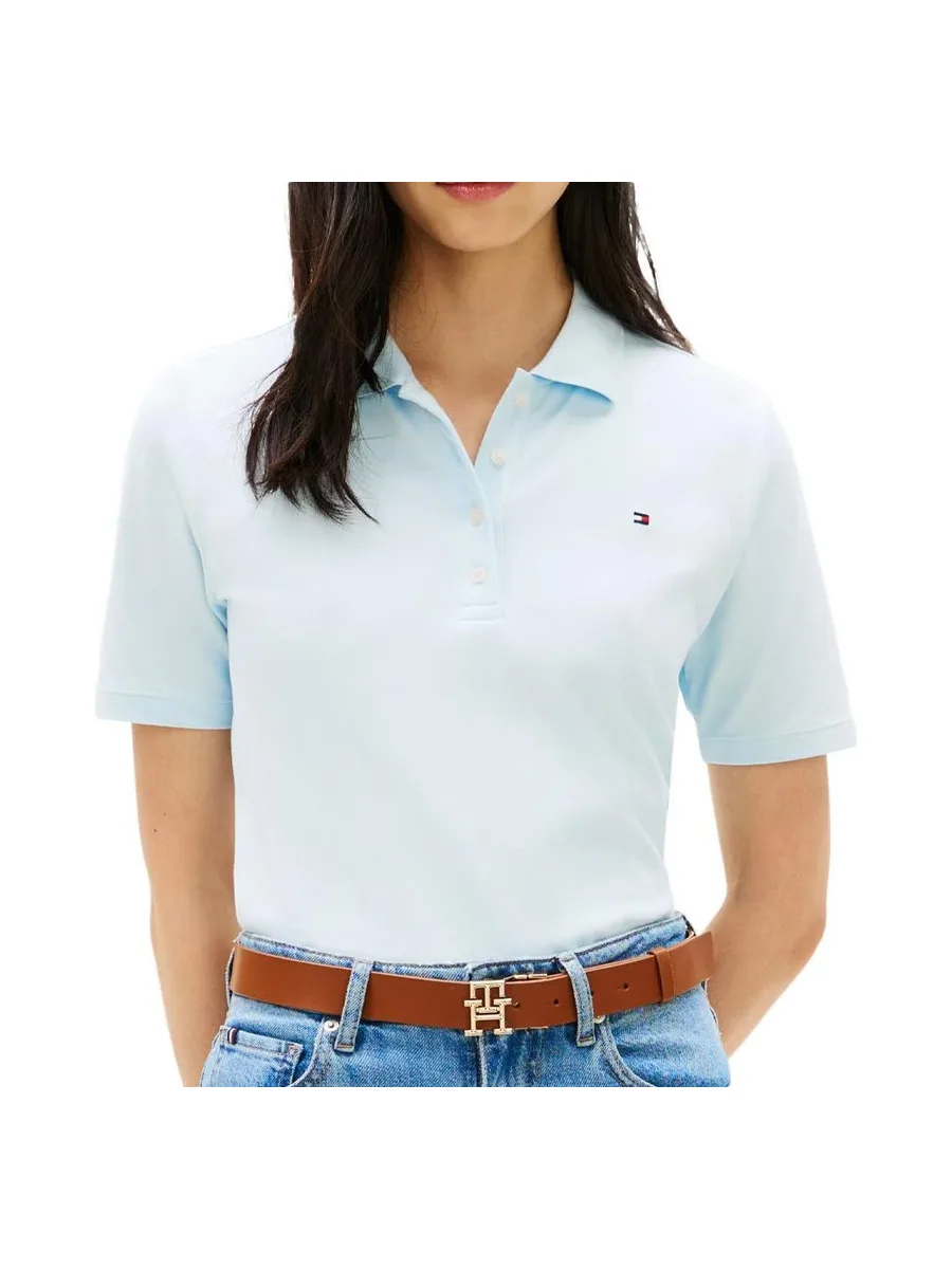 Polo Bleu Pale Femme Tommy Hilfiger CYR 2