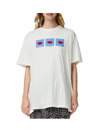 T-Shirt Blanc Femme Pieces Jonlyn 1