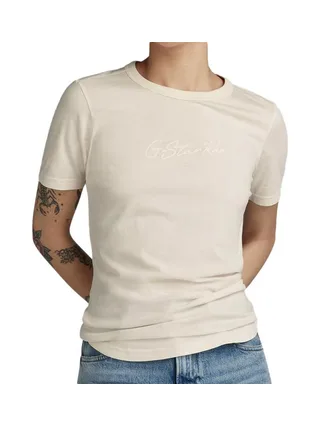 T-shirt Beige Femme G-Star Raw Autograph 1