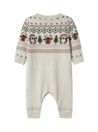 Pyjama de Noel Écru Garçon Name it Nalko 2