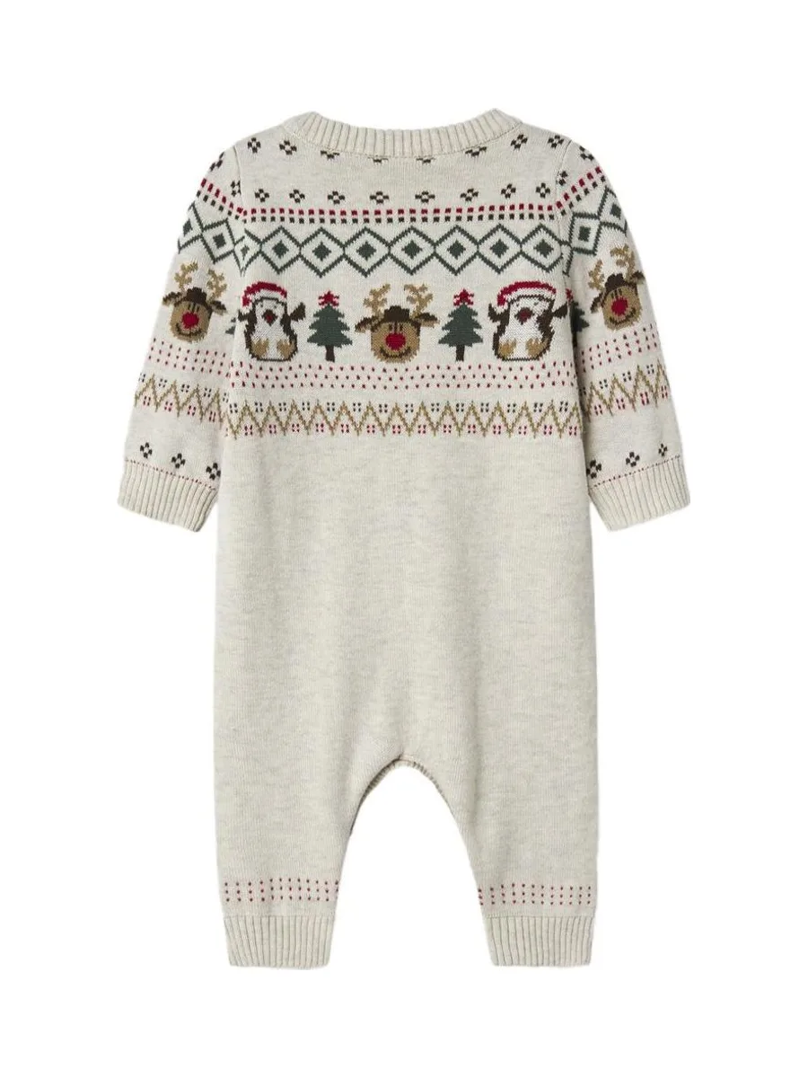 Pyjama de Noel Écru Garçon Name it Nalko 2
