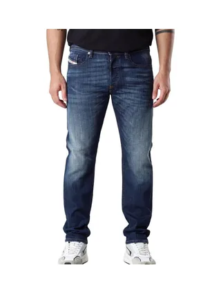 Jean Bleu Foncé Délavé Homme Diesel Buster A00893 1