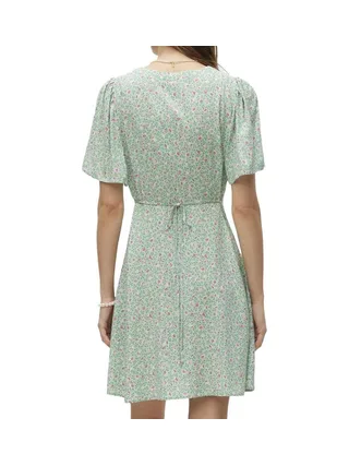 Robe Verte Femme Vero Moda Malba 2