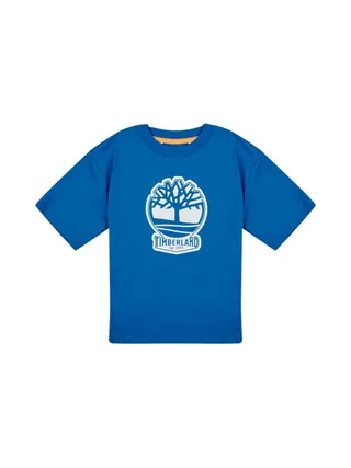 T-Shirt Bleu Garçon Timberland CD 1