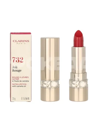 Clarins Joli Rouge Satin Lipstick 3.5g - #732 Grenadine/With Camelia Oil 1