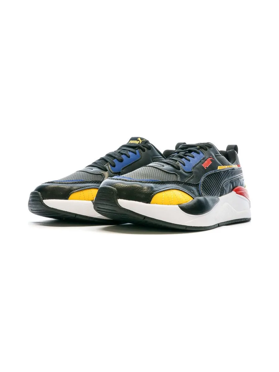 Baskets Blanche/Noir/Jaune Homme Puma X-ray 2 Square 7