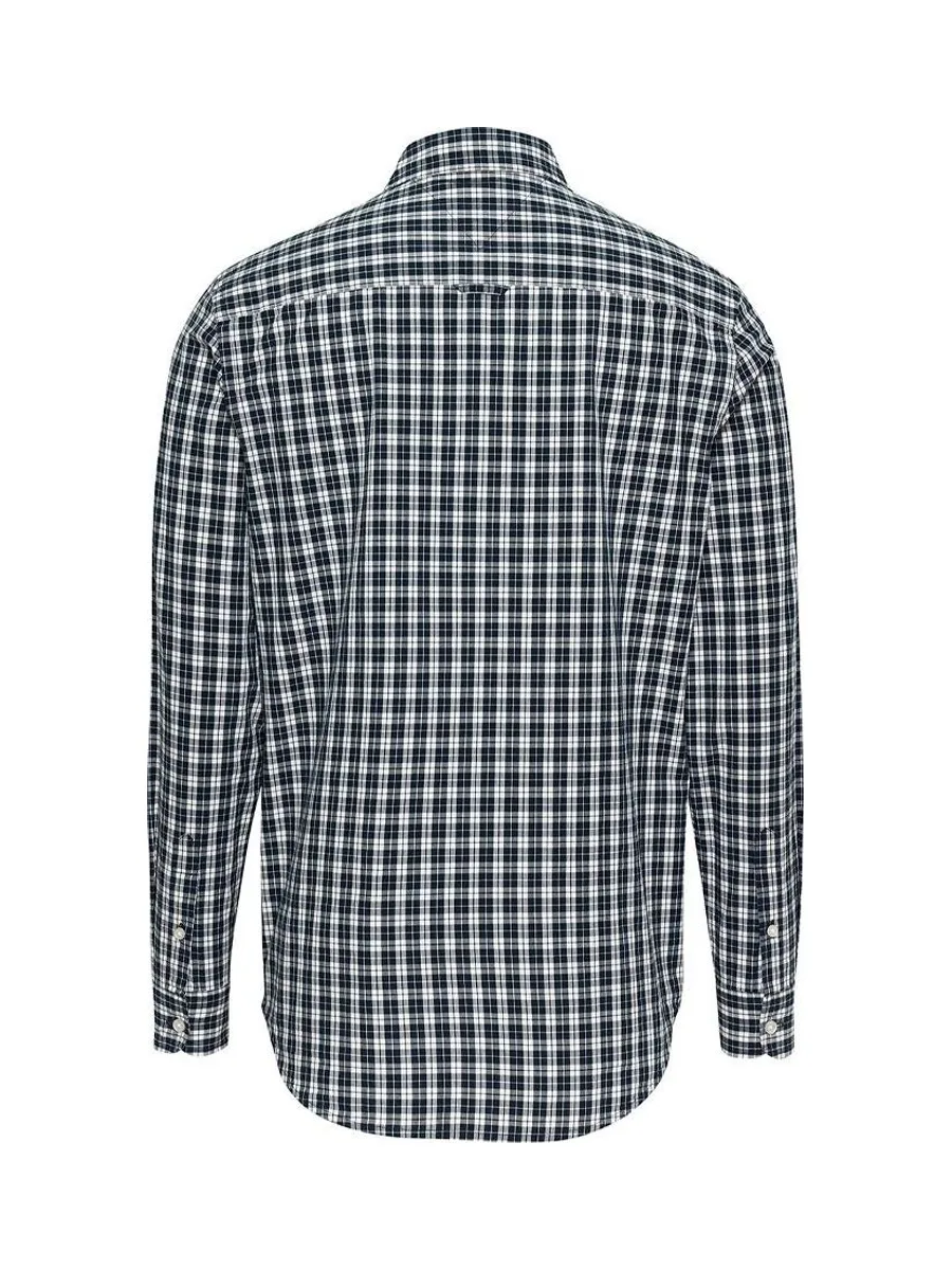 Chemise Marine/Blanc à Carreaux Homme Tommy Hilfiger Night 3