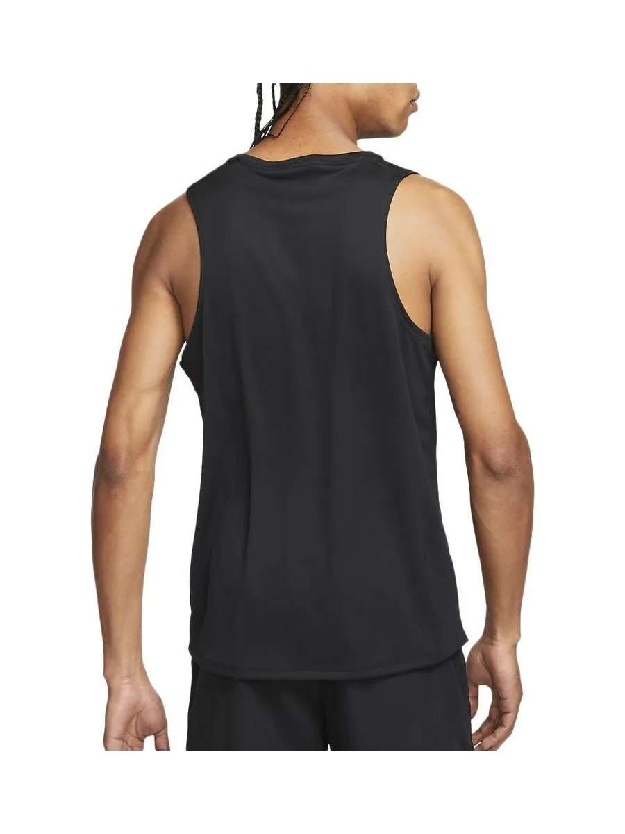 Débardeur Noir Homme Nike Miler 3