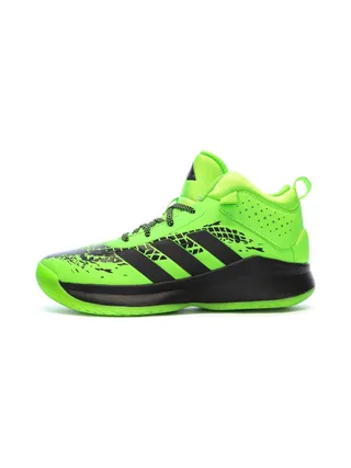 Chaussures de Basketball Vertes Adidas Cross Em Up 5 K Wide 1