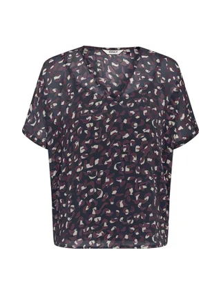 Blouse Marine/Bordeaux Femme Only Tasha 1