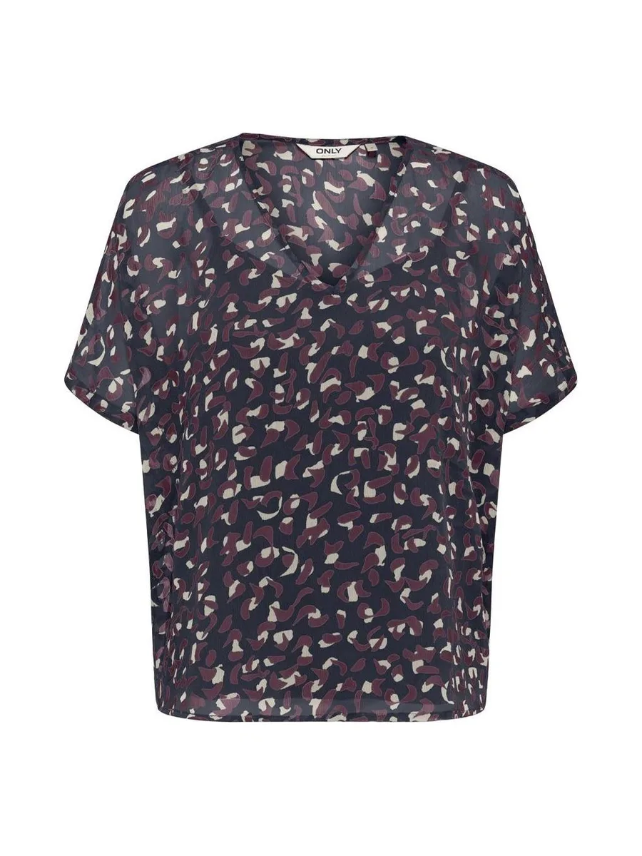 Blouse Marine/Bordeaux Femme Only Tasha 2