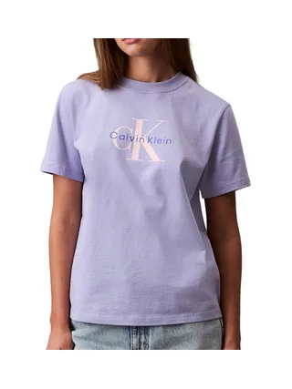 T-Shirt Mauve Femme Calvin Klein Jeans Hero 1