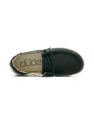 Chaussures Noires Mixte Hey Dude Wendy 4