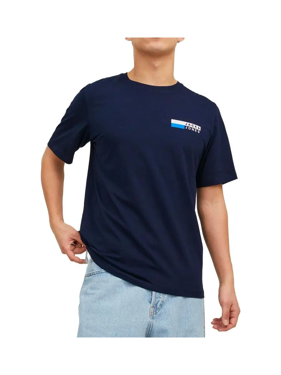 T-Shirt Marine Garçon Jack & Jones Corps 2