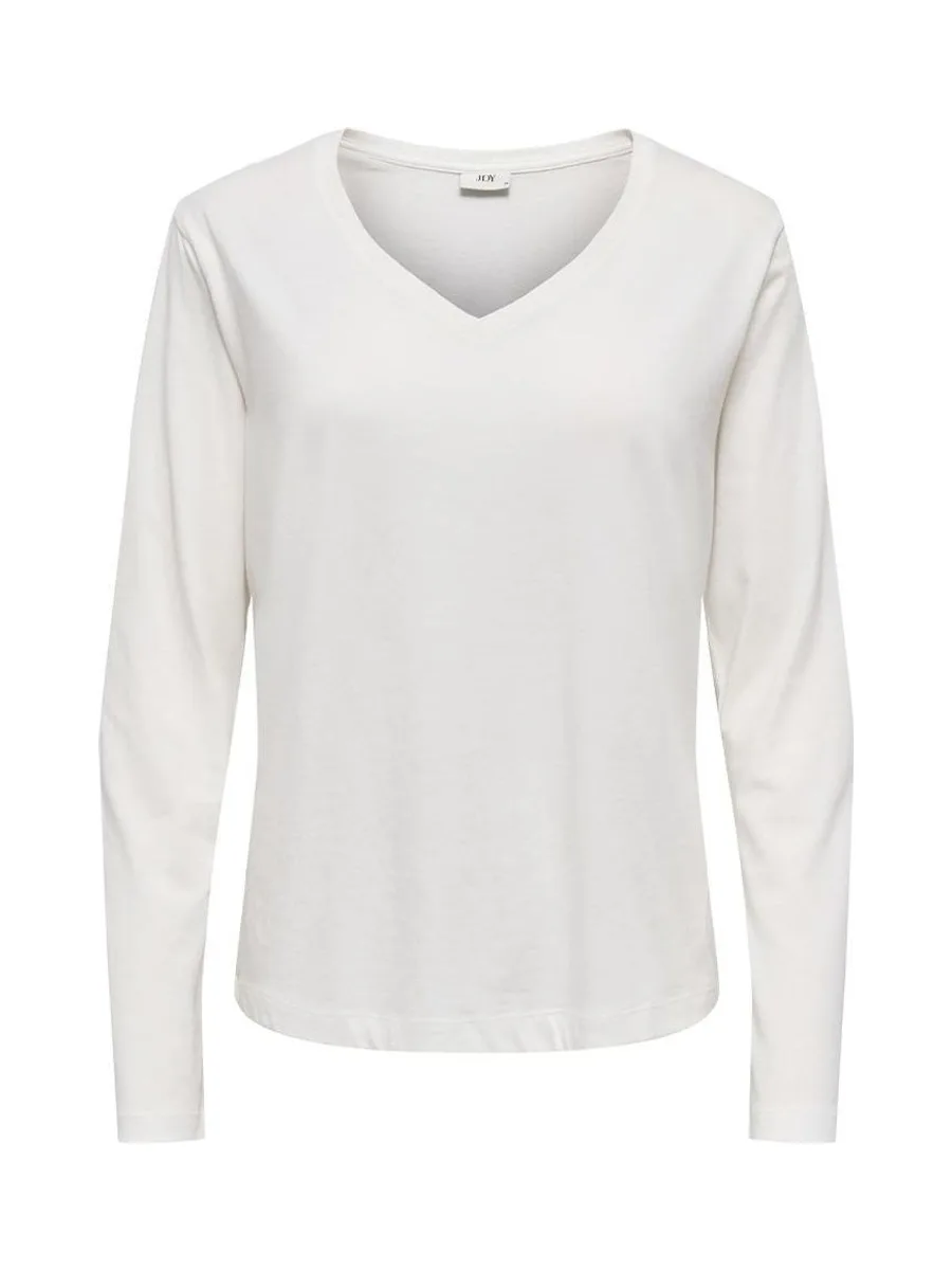 T-Shirt Manches Longues Blanc Femme JDY Rex 2