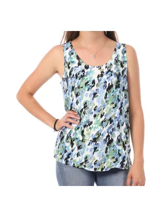 Débardeur Imprimé Bleu/Blanc Femme Vero Moda Easy 1