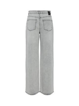 Jean Loose Gris Femme Pieces Elmae 2