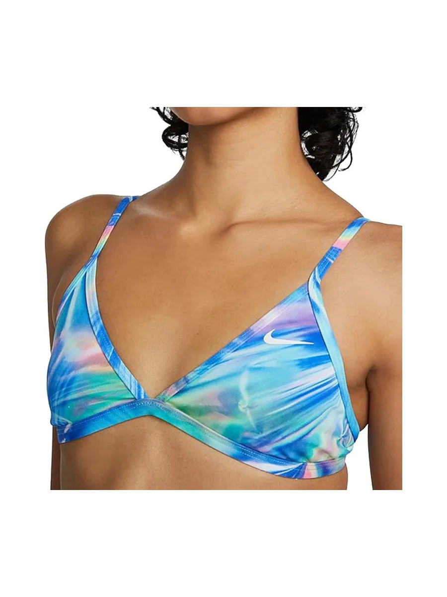 Haut de maillot de bain Bleu Femme Nike Lace Up 2