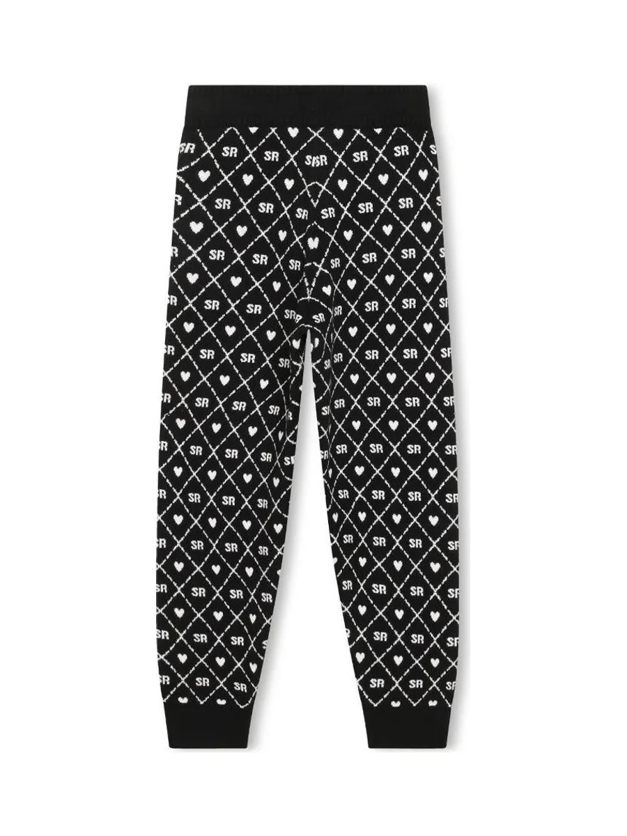 Jogging Noir/Blanc Fille Sonia Rykiel A14019 3