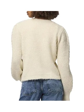 Gilet Beige Femme Pieces Cow 2