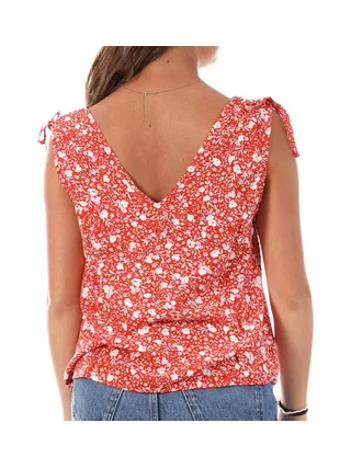 Top Rouge Femme Only Ruching 2