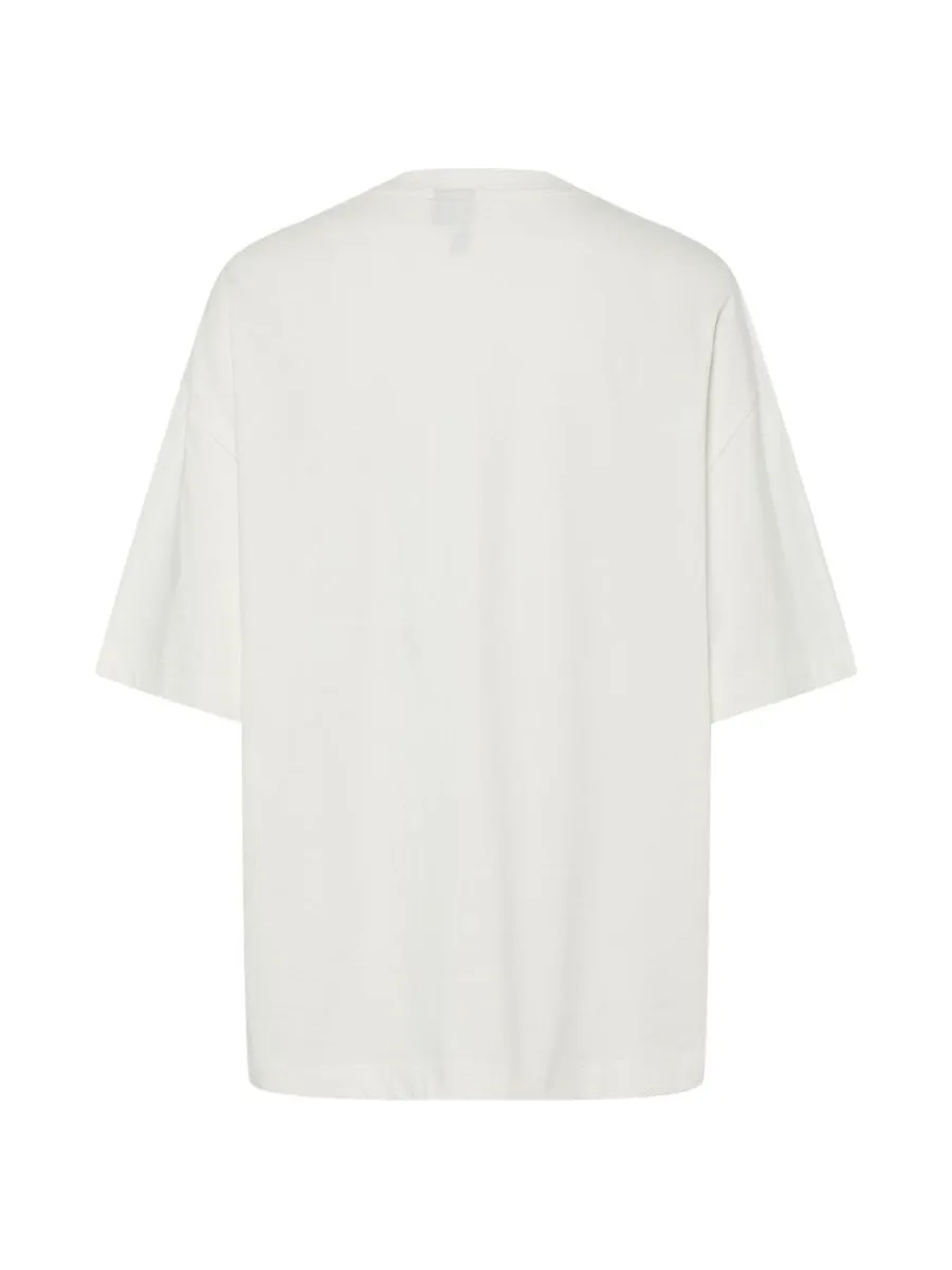 T-shirt Ecru Femme Pieces Maude 3