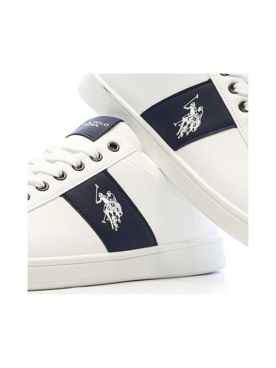 Baskets Blanches/Marines Homme US Polo ASSN Sneaker 7