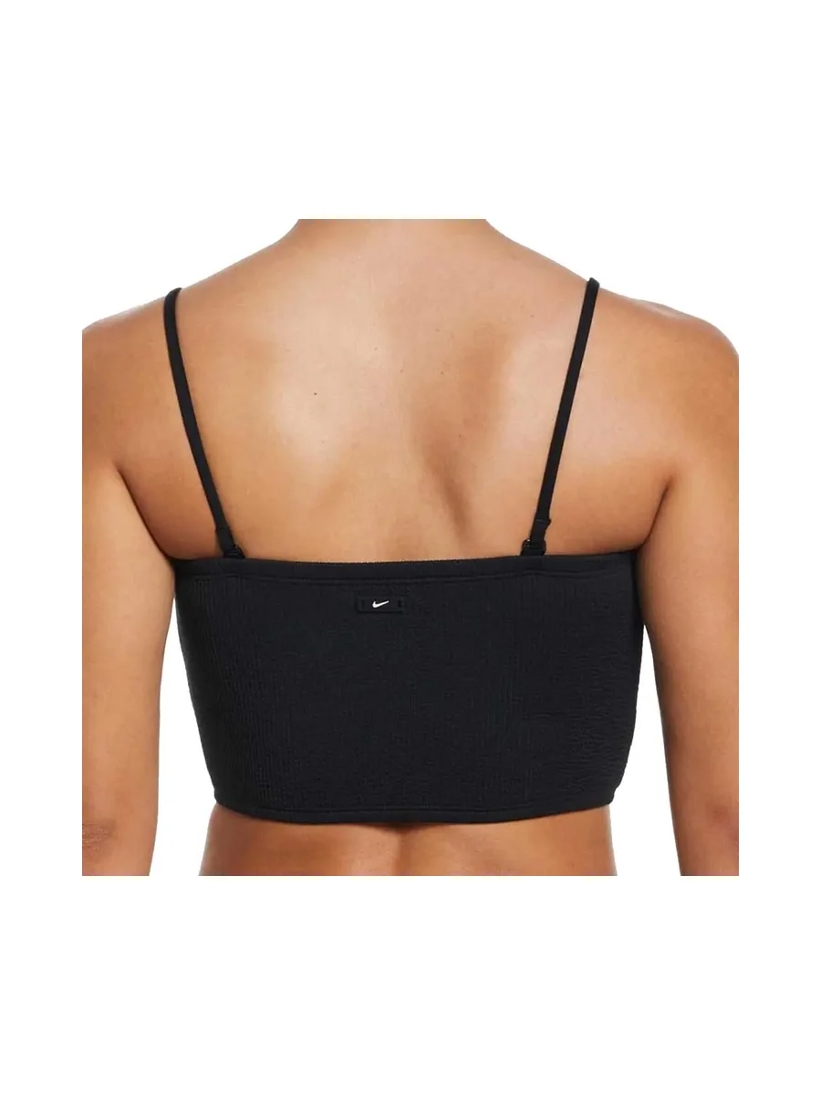 Haut de maillot de bain Noir Femme Nike Bandeau Midkini 2