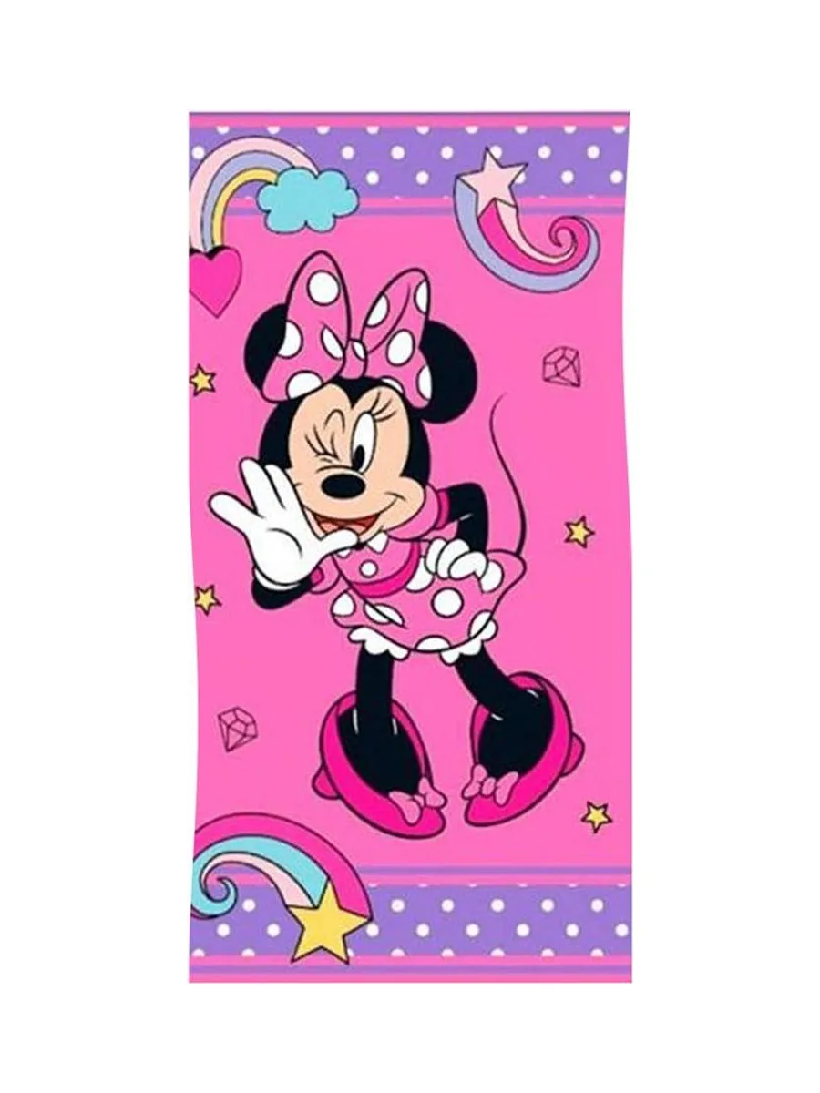 Serviette Rose/Noir Fille Sport Zone Minnie 2