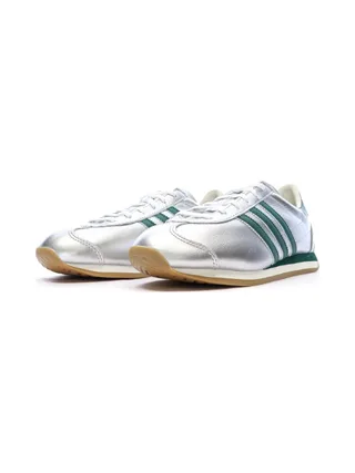 Baskets Argent/Vert Femme Adidas Country 6