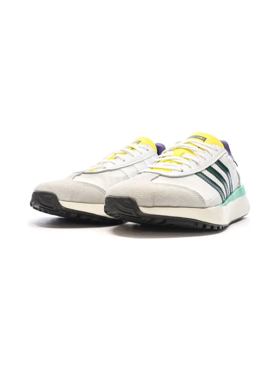 Baskets Blanches/Jaune Homme Adidas Country 7