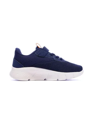 Baskets Marines/Oranges Garçon Puma Flexfocus 2