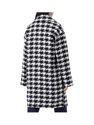 Manteaux Noir/Blanc à Carreaux Femme Vila Lunes 2