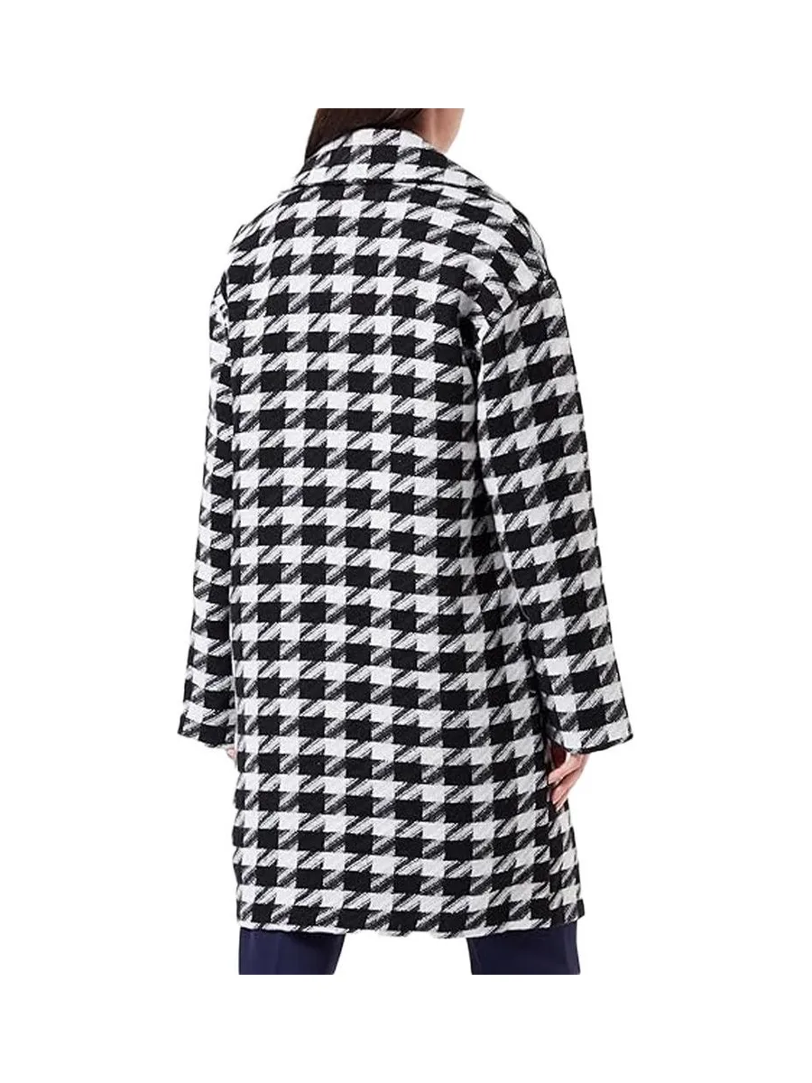 Manteaux Noir/Blanc à Carreaux Femme Vila Lunes 3